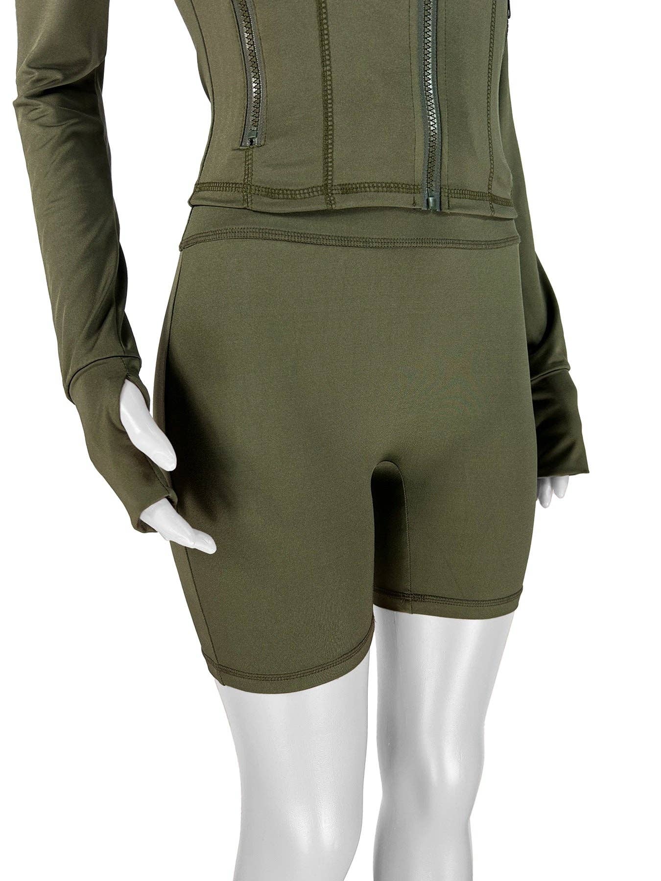 Body Jacket & Biker Shorts Set