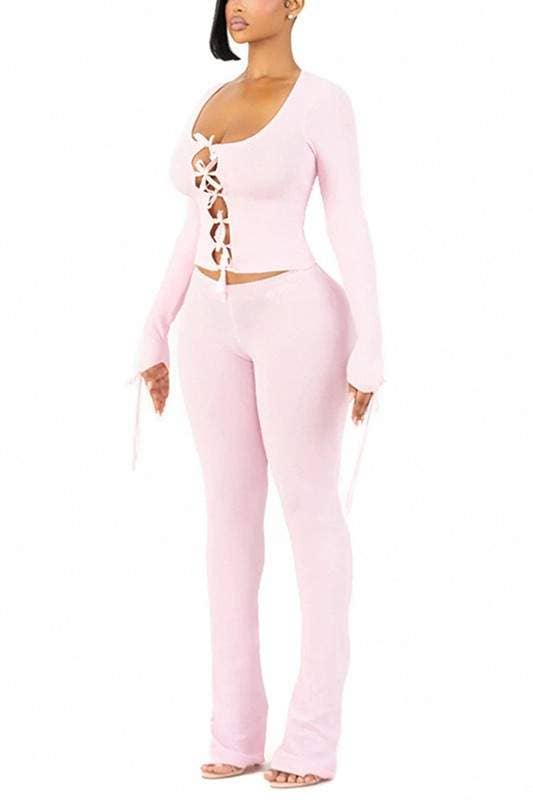 Bow Shirt and Tights Set