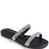 Rhinestone Double Strap Sandals