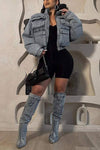 Cargo Denim Jacket