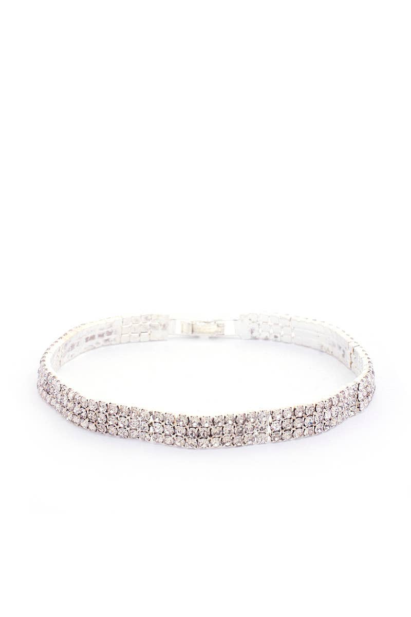 WAVY RHINESTONE BRACELET