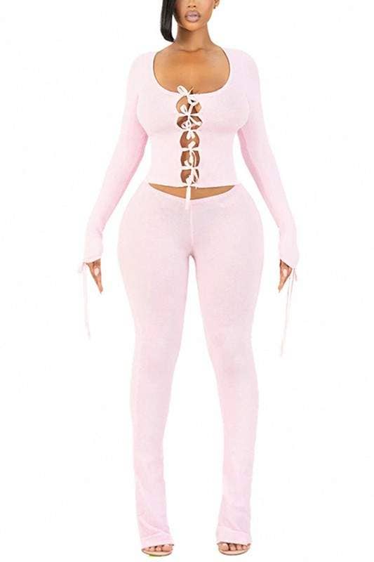 Bow Shirt and Tights Set