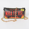 Licence Plate Printed Cross Body Bag