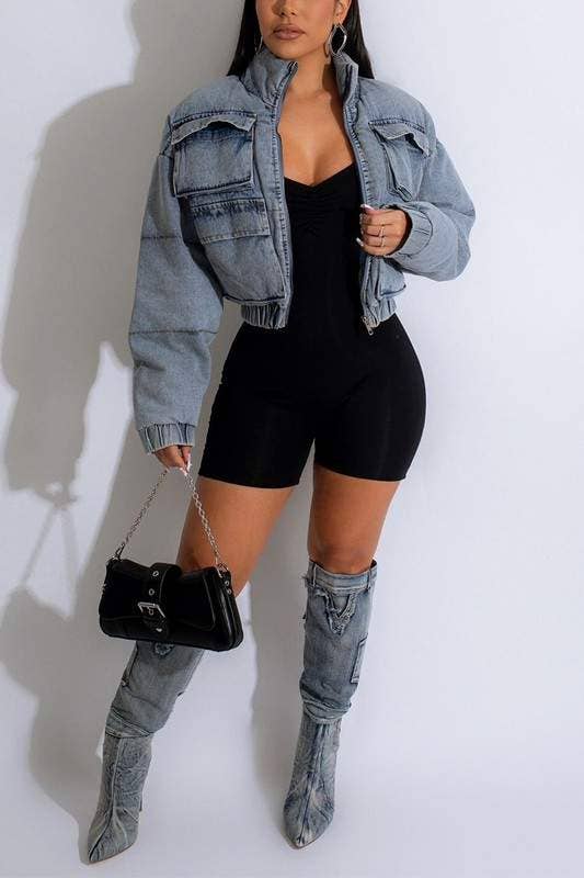 Cargo Denim Jacket