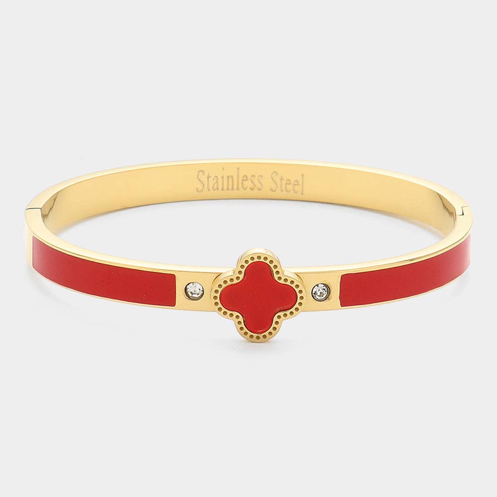 Stainless Steel Clover Bracelet