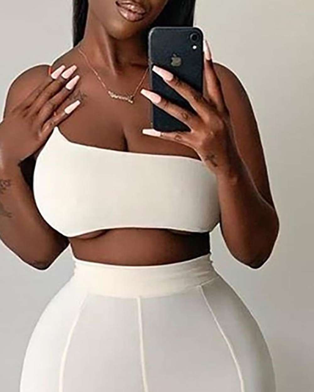 One Shoulder Top & Pants Set