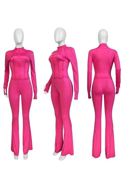 Pink Tracksuit Set