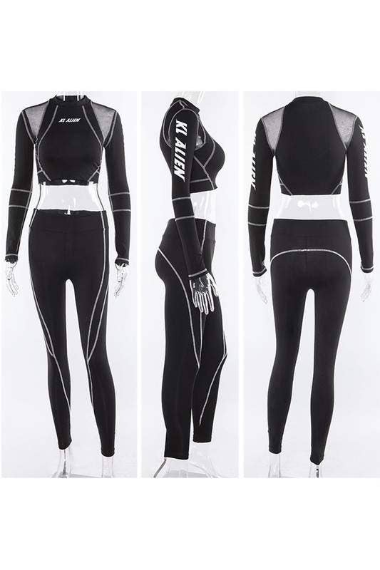 Long Sleeve Top and Leggings Set