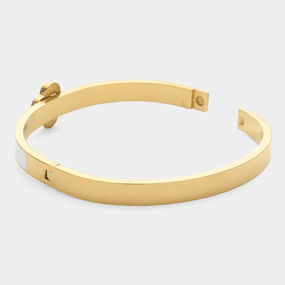 Stainless Steel Clover Bracelet
