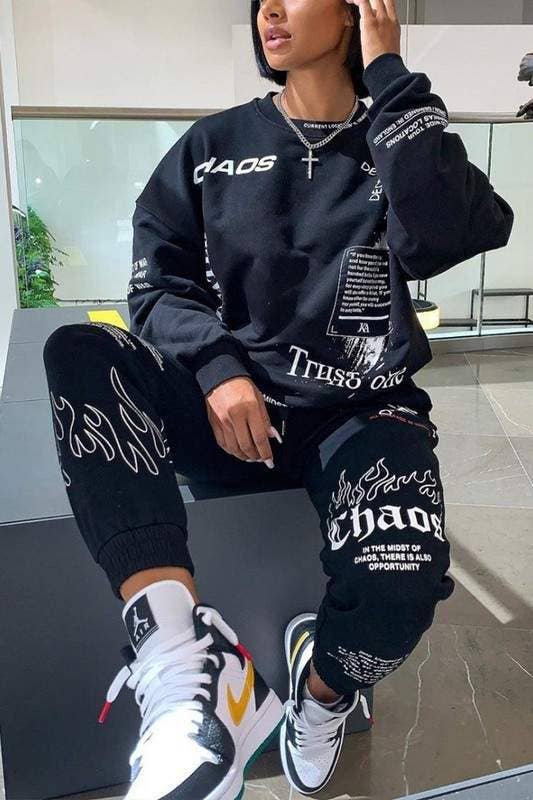 Graphic Tracksuit Set