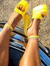 Bumble Bee Chunky Heel