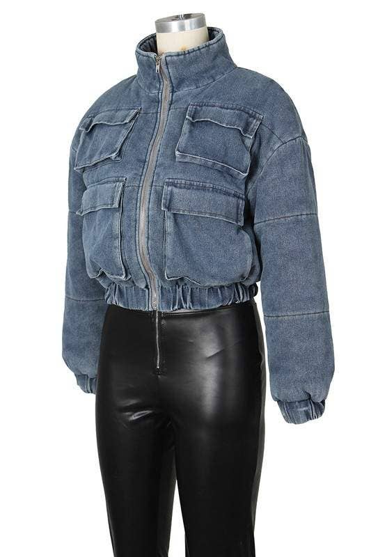 Cargo Denim Jacket