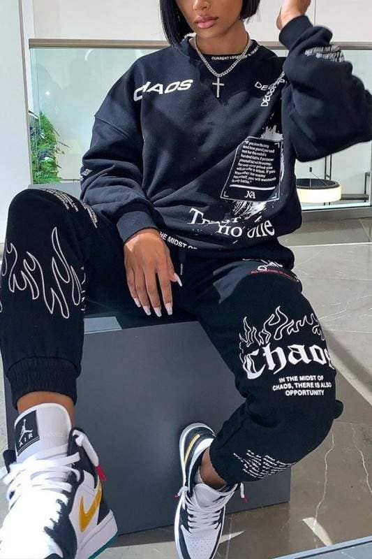 Graphic Tracksuit Set