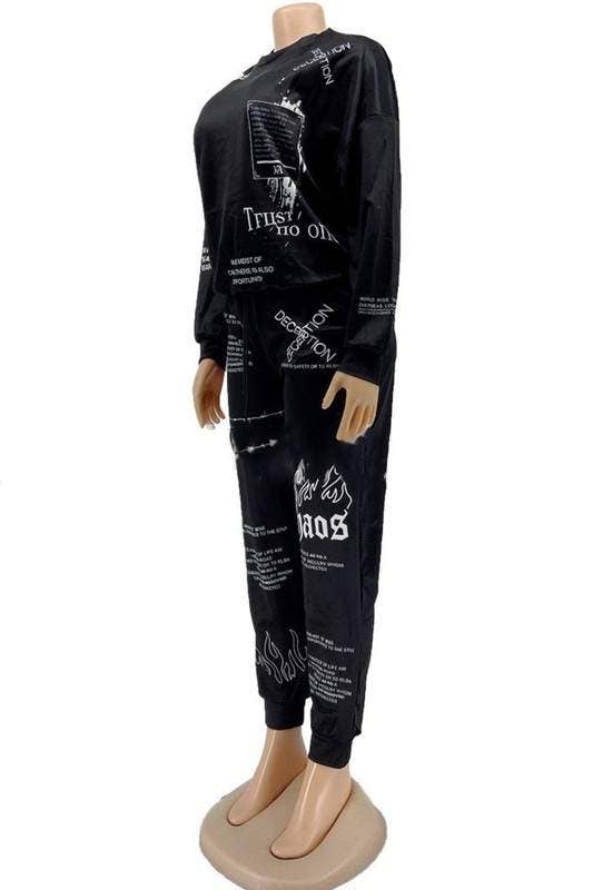 Graphic Tracksuit Set