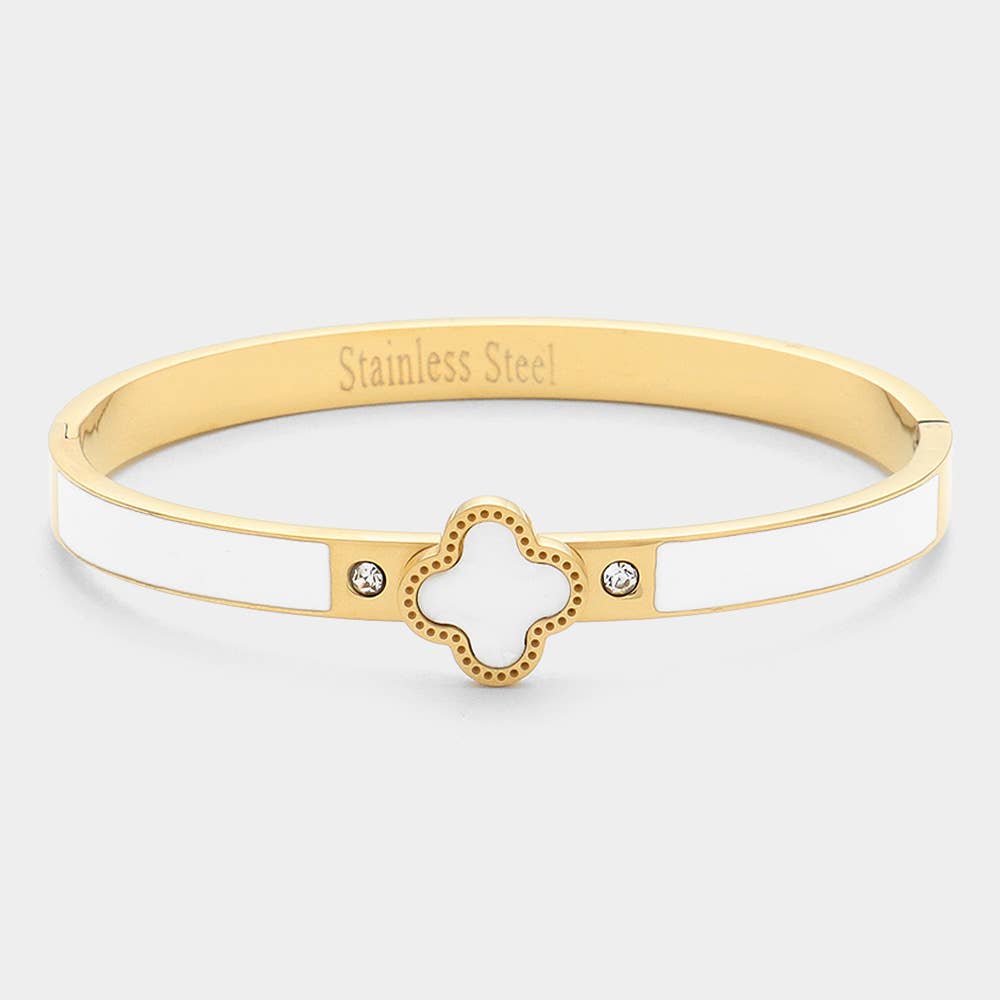 Stainless Steel Clover Bracelet
