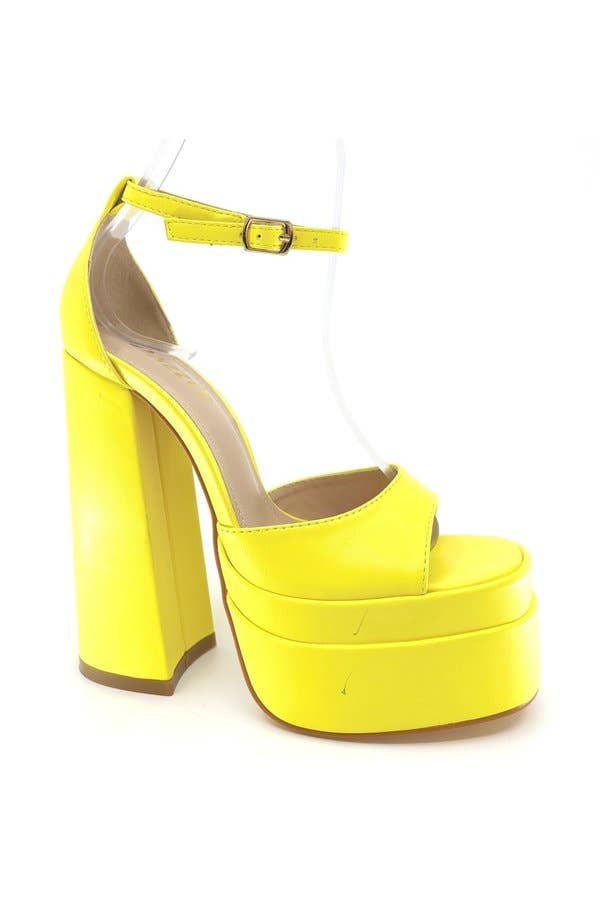 Bumble Bee Chunky Heel
