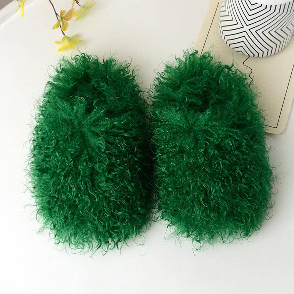 Fluffy Fleece Faux Fur Slippers