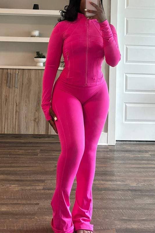 Pink Tracksuit Set