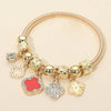 Clover Charm Beaded Stretch Bracelets
