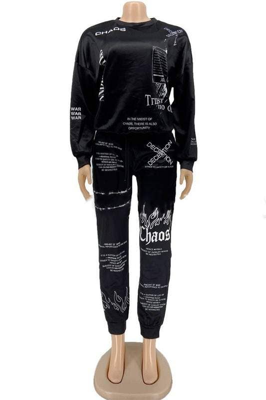 Graphic Tracksuit Set