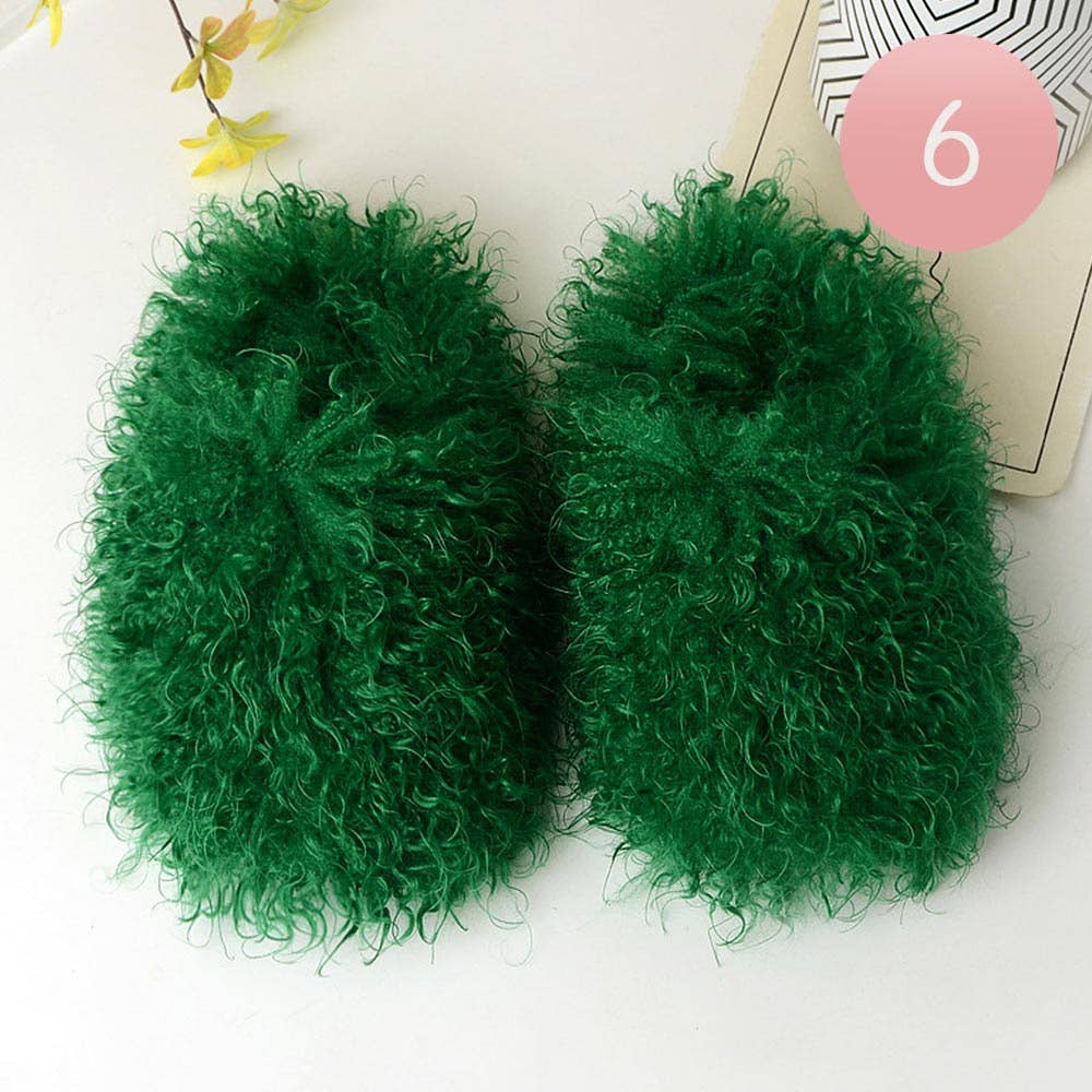 Fluffy Fleece Faux Fur Slippers